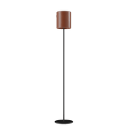 Cylinder Leather Floor Lamp