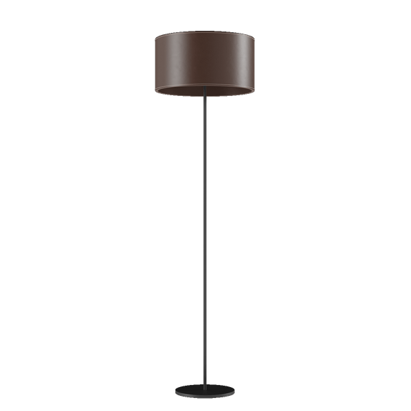 Cylinder Leather Floor Lamp