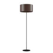 Cylinder Leather Floor Lamp