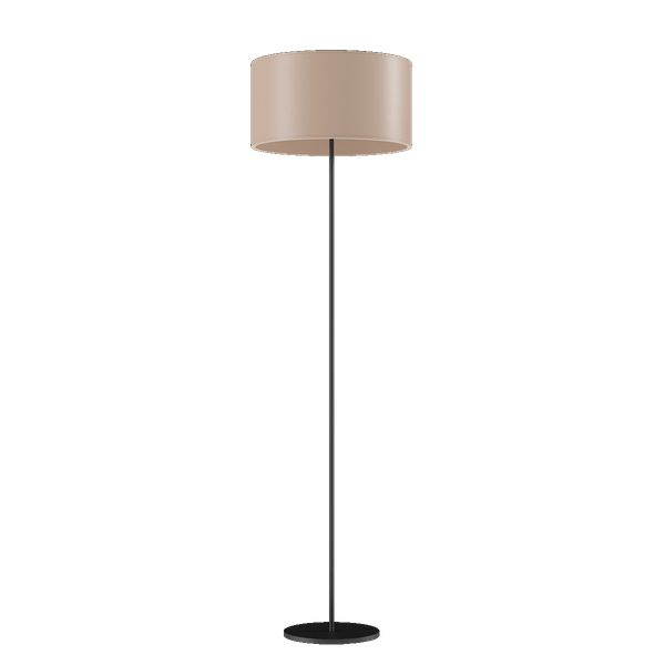 Cylinder Leather Floor Lamp