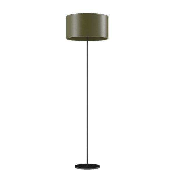 Cylinder Leather Floor Lamp