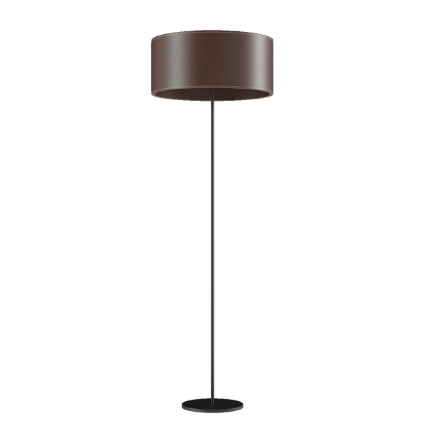 Cylinder Leather Floor Lamp