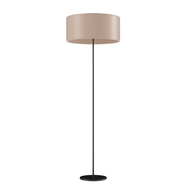 Cylinder Leather Floor Lamp