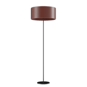 Cylinder Leather Floor Lamp