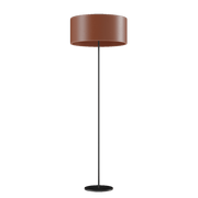 Cylinder Leather Floor Lamp