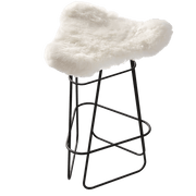 Sheepskin Barstool