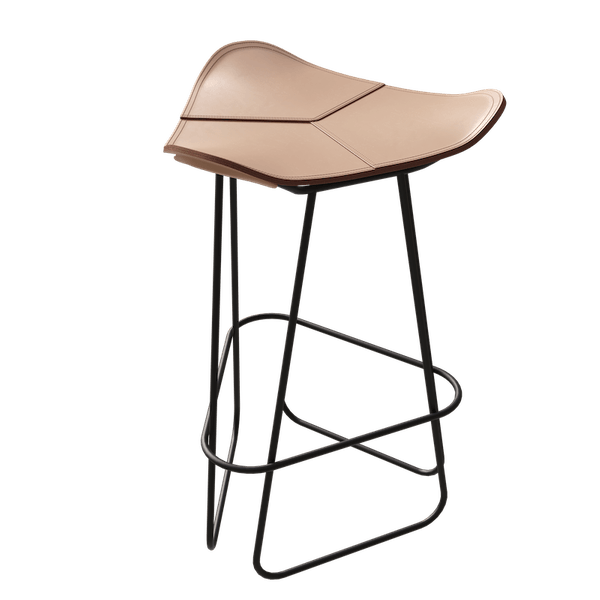 Tabouret de bar en cuir