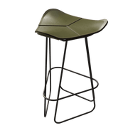 Tabouret de bar en cuir