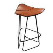 Tabouret de bar en cuir