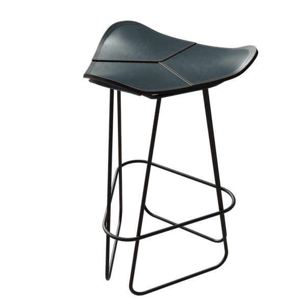 Tabouret de bar en cuir